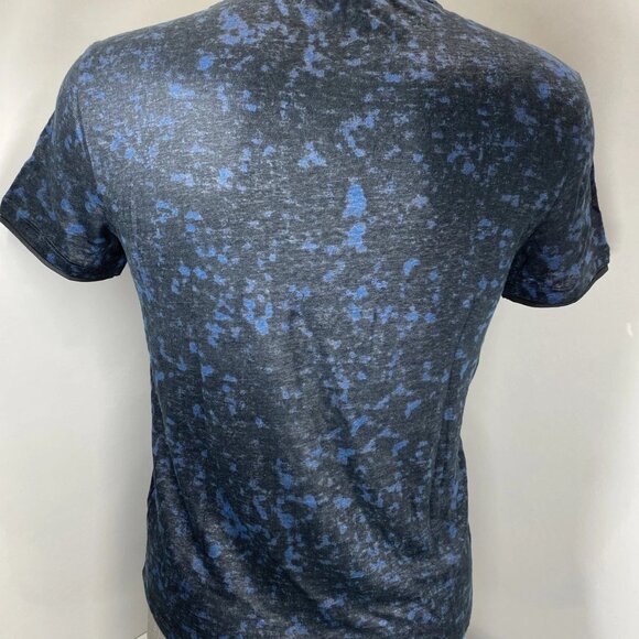 John Varvatos Men's Wooster V-Neck Tee – Size S – Midnight Blue Burnout - Picture 5 of 7